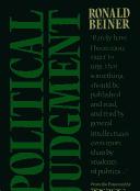 Cover of: Political judgment by Ronald Beiner