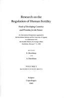 Cover of: Research on the regulation of human fertility: needs of developing countries and priorities for the future