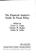 Cover of: The Financial analyst's guide to fiscal policy