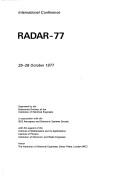 Cover of: Radar-77 | International Conference on Radar (1977 London)