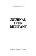 Journal d'un militant by Maurice Lemaître