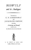 Cover of: Beowulf and its analogues by translated by G. N. Garmonsway and Jacqueline Simpson; including Archaeology and Beowulf, by Hilda Ellis Davidson.