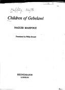 Cover of: Children of Gebelawi