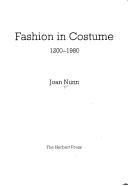 Cover of: Fashion in costume, 1200-1980