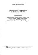 Cover of: Entmilitarisierung und Aufrüstung in Mitteleuropa 1945-1956 by mit Beiträgen von Alexander Fischer ... [et al.].