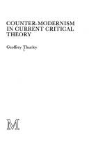 Cover of: Counter-modernism in current critical theory by Geoffrey Thurley