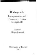 Cover of: Il Manganello: La reprensione del Cornazano contra Manganello