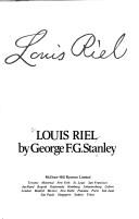 Cover of: Louis Riel