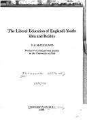 Cover of: The liberal education of England's youth: idea and reality. by V. A. McClelland