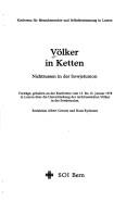 Cover of: Völker in Ketten.