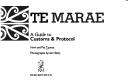 Cover of: Te marae by Hiwi Tauroa