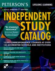 Cover of: Independent Study Catalog, 7th ed (Independent Study Catalog) by Peterson's