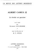 Cover of: Albert Camus by textes réunis par Brian T. Fitch.