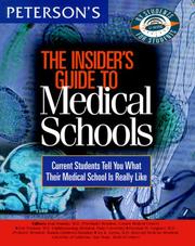 Cover of: Insider's Guide to Medical Schools 1999 (Insider's Guide to Medical Schools) by Peterson's