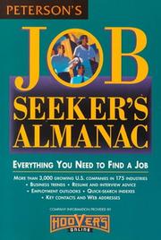 Cover of: Peterson's job seeker's almanac.