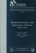 Cover of: Mathematicians and education reform, 1990-1991