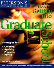 Cover of: Game Plan for Getting into Graduate School (Game Plan for Getting Into Graduate School) | Marion Castellucci