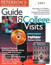 Cover of: Peterson's Guide to College Visits 2001 (Guide to College Visits) by Peterson's