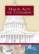 Cover of: Major acts of Congress