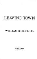 Cover of: Leaving town