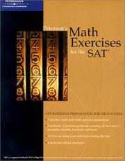 Cover of: Peterson's Math Exercises for SAT (Academic Test Preparation Series)