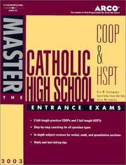 Cover of: Master the Catholic HS EntranceExam 2003 (Master the Catholic High School Entrance Exams, 2003)