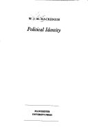 Cover of: Political identity | W. J. M. Mackenzie