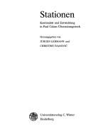 Cover of: Stationen: Kontinuität und Entwicklung in Paul Celans Übersetzungswerk