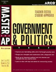 Cover of: Master AP U.S. Government & Politics, 4E (Master the Ap Government & Politics Test)
