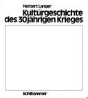 Cover of: Kulturgeschichte des 30jährigen Krieges