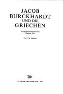 Cover of: Jacob Burckhardt und die Griechen