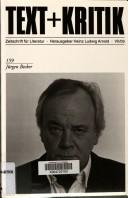 Cover of: Jürgen Becker