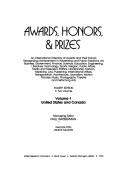 Cover of: Awards, honors, & prizes by Paul Wasserman