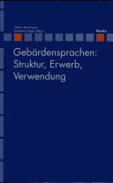 Cover of: Linguistische Berichte. Sonderheft 13: Geb ardensprachen: Struktur, Erwerb, Verwendung by Helen Leuninger