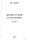 Cover of: Mythes et rites d'aujourdhui