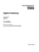 Cover of: Digital publishing: 16-17 January, 2006, San Jose, California, USA