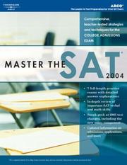 Cover of: Master the NEW SAT, 2005/e w/out CD-ROM (Academic Test Preparation Series)