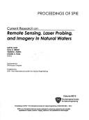 Cover of: Current research on remote sensing, laser probing, and imagery in natural waters