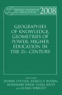Cover of: Geographies of knowledge, geometries of power by edited by Debbie Epstein ... [et al.].