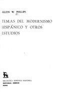 Cover of: Temas del modernismo hispánico y otros estudios