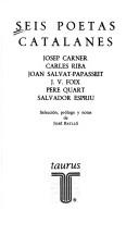 Seis poetas catalanes by José Batlló
