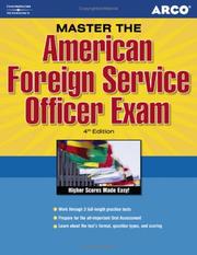 Cover of: Master the American Foreign Service Officer, 4th edition (American Foreign Service Officer)