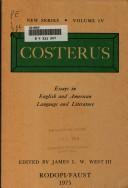Cover of: Essays in English and American language and literature
