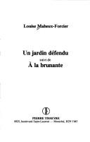 Cover of: jardin défendu, suivi de A la brunante