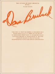 Cover of: The Genius of Dave Brubeck, Book 1: Piano Solos
