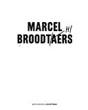 Marcel Broodthaers by Broodthaers, Marcel.