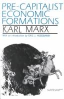 Cover of: Pre-capitalist economic formations by Karl Marx