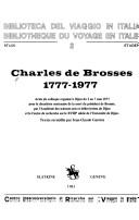 Charles de Brosses 1777-1977