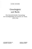 Cover of: Gerechtigkeit und Recht: eine historisch-kritische Untersuchung der Gerechtigkeitslehre des Francisco de Vitoria (1483-1546)