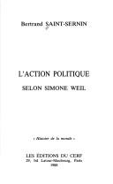 Cover of: L' action politique selon Simone Weil